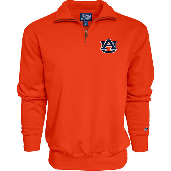 Picture of Blue 84 Men's Auburn Tigers Quarter Zip Sweatshirt Icon Secondary, Alternate Color, XX-Large