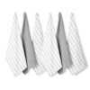 Picture of LANE LINEN Kitchen Towels and Dishcloths Set - Pack of 6 Cotton Dish Cloths, 18”x 28”, Soft Hand for Kitchen, Tea Towels, Premium Quick Drying Cleaning Grey