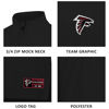 Picture of Ultra Game NFL Men's Super Soft Quarter Zip Long Sleeve T-Shirt, Baltimore Ravens, Team Color, Small