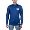 Picture of Ultra Game NFL Men's Super Soft Quarter Zip Long Sleeve T-Shirt, New York Giants, Team Color, Large