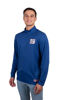 Picture of Ultra Game NFL Men's Super Soft Quarter Zip Long Sleeve T-Shirt, New York Giants, Team Color, Large