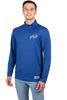 Picture of Ultra Game NFL Men's Super Soft Quarter Zip Long Sleeve T-Shirt, Buffalo Bills, Team Color, X-Large
