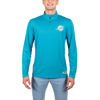 Picture of Ultra Game NFL Men's Super Soft Quarter Zip Long Sleeve T-Shirt, Miami Dolphins, Team Color, Medium