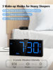 Picture of Extra Loud Alarm Clock with Bed Shaker,Vibrating Alarm Clock for Heavy Sleepers Hearing-impaired Deaf,2 Alarms 3-level Vibration for Weekday/Everyday Mode,5 Dimmer,5 Volume,Big Number,Power-off Memory