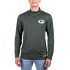 Picture of Ultra Game NFL Men's Super Soft Quarter Zip Long Sleeve T-Shirt, Green Bay Packers, Team Color, Small