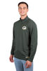 Picture of Ultra Game NFL Men's Super Soft Quarter Zip Long Sleeve T-Shirt, Green Bay Packers, Team Color, Small