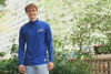 Picture of Ultra Game NFL Men's Super Soft Quarter Zip Long Sleeve T-Shirt, Tennessee Titans, Team Color, Medium