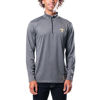 Picture of Ultra Game NFL Men's Super Soft Quarter Zip Long Sleeve T-Shirt, New Orleans Saints, Heather Charcoal, Small