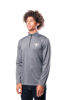 Picture of Ultra Game NFL Men's Super Soft Quarter Zip Long Sleeve T-Shirt, New Orleans Saints, Heather Charcoal, Small