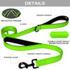 Picture of Joytale Dog Leash Heavy Duty for Large Dogs That Pull, Double Handle Dog Leash for Traffic Control, Double-Sided Reflective Leash for Night Safety, Dog Leash for Large Medium Dogs, 4FT, Green