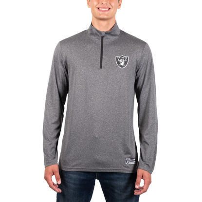 Picture of Ultra Game NFL Mens Active Quarter Zip Long Sleeve Shirt