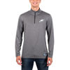 Picture of Ultra Game NFL Men's Super Soft Quarter Zip Long Sleeve T-Shirt, Philadelphia Eagles, Heather Charcoal, Medium