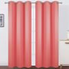 Picture of LEMOMO Blackout Curtains 38 x 84 inch/Coral Curtains Set of 2 Panels/Thermal Insulated Room Darkening Bedroom Curtains