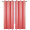 Picture of LEMOMO Blackout Curtains 38 x 84 inch/Coral Curtains Set of 2 Panels/Thermal Insulated Room Darkening Bedroom Curtains