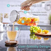Picture of 1.2 Liter 40 oz Glass Pitcher with Lid and Spout, Bivvclaz Glass Water Pitcher for Fridge, Glass Carafe for Hot/Cold Water, Iced Tea Pitcher, Small Pitcher for Coffee, Juice and Homemade Beverage