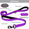 Picture of Joytale Dog Leash Heavy Duty for Large Dogs That Pull, Double Handle Dog Leash for Traffic Control, Double-Sided Reflective Leash for Night Safety, Dog Leash for Large Medium Dogs, 6FT, Purple