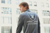 Picture of Ultra Game Men's Quarter Zip Pullover Tee Shirt, Heather Gray, Small