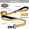 Picture of Joytale Dog Leash Heavy Duty for Large Dogs That Pull, Double Handle Dog Leash for Traffic Control, Double-Sided Reflective Leash for Night Safety, Dog Leash for Large Medium Dogs, 5FT, Khaki