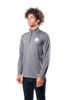 Picture of Ultra Game NFL Men's Super Soft Quarter Zip Long Sleeve T-Shirt, Pittsburgh Steelers, Heather Charcoal, Small