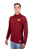 Picture of Ultra Game NFL Men's Super Soft Quarter Zip Long Sleeve T-Shirt, Washington Commanders, Team Color, Medium