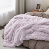 Picture of Bedsure Fluffy Lavender Purple Blankets Queen Size for Bed, Thick Sherpa Faux Fur Fleece Fuzzy Plush Winter Warm Soft Full Queen Blankets, Bedroom Decor Purple Gifts Cozy Gifts for Women Men, 90x90