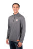 Picture of Ultra Game NFL Men's Super Soft Quarter Zip Long Sleeve T-Shirt, Kansas City Chiefs, Heather Charcoal, Small