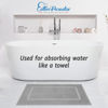 Picture of Cotton Paradise 100% Cotton Bath Mats for Bathroom Floor Set of 2 Pack, 20x34 Soft Absorbent Washable Quick Dry Tub Bathmat, Light Gray Towel Bath Mat