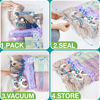 Picture of XXL Jumbo Size 47''X35'' Vacuum Storage Space Saver Bags Extra Large for Blanket, Bedding, Comforters (4 Pack)