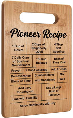 Picture of JW Pioneer Gifts 2024, Jehovah Witness Gifts Idea, JW Gifts for JW Jehovah's Witnesses JW.ORG Pioneer Convention Kids Women Men, Pioneer Recipe Cutting Board