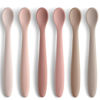 Picture of Silicone Baby Feeding Spoons, Training Spoon Self-feeding, First Stage Infant Soft-Tip Easy on Gums, Utensils Supplies, Dishwasher & Boil-proof, 6 Pack