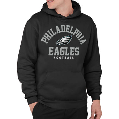 Picture of Junk Food Clothing x NFL - Philadelphia Eagles - Classic Team Logo - Unisex Adult Pullover Fleece Hoodie for Men and Women - Size 3X-Large