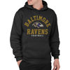 Picture of Junk Food Clothing x NFL - Baltimore Ravens - Classic Team Logo - Unisex Adult Pullover Fleece Hoodie for Men and Women - Size X-Large, Black
