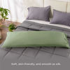 Picture of Bedsure Body Pillow Cover - Sage Green Long Cooling Pillow Cases, 100% Rayon Derived from Bamboo, Soft & Breathable Body Pillowcase with Envelope Closure, Gifts for Women or Men, 1 Pack, 20x54 Inches