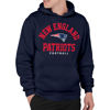 Picture of Junk Food Clothing x NFL - New England Patriots - Classic Team Logo - Unisex Adult Pullover Fleece Hoodie for Men and Women - Size X-Large