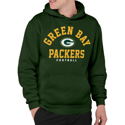 Picture of Junk Food Clothing x NFL - Green Bay Packers - Classic Team Logo - Unisex Adult Pullover Fleece Hoodie for Men and Women - Size 3X-Large