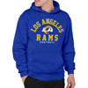 Picture of Junk Food Clothing x NFL - Los Angeles Rams - Classic Team Logo - Unisex Adult Pullover Fleece Hoodie for Men and Women - Size X-Large