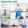 Picture of Abiarst Stretching Strap Yoga Straps for Physical Therapy, 10 Loops Non-Elastic Stretch Strap for Pilates, Flexibility, Exercise, Stretch Band for Women & Men (Purple)