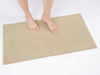 Picture of Cotton Paradise 100% Cotton Non Slip Bath Mats for Bathroom, 17x24 inch Soft Absorbent Quick Dry Machine Washable Floor Bath Mat, Beige Bath Rug