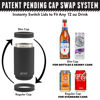 Picture of DUALIE 3 in 1 Insulated Can Cooler - Universal Size for 12 oz Cans, Slim Cans, and Bottles - 10+ Colors Available, Black
