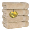 Picture of Cotton Paradise Hand Towels for Bathroom, 100% Cotton Turkish 4 Piece Hand Towel Set, Soft Absorbent Face Towels Clearance Set, Beige Hand Towels