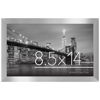 Picture of Americanflat 8.5x14 Picture Frame with Shatter-Resistant Glass - Gallery Style Frame with Engineered Wood - Signature Collection - Photo Frame for Wall Display - Silver