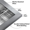 Picture of Americanflat 8.5x14 Picture Frame with Shatter-Resistant Glass - Gallery Style Frame with Engineered Wood - Signature Collection - Photo Frame for Wall Display - Silver