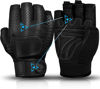 Picture of MOREOK Workout Gloves Padded Weight Lifting Gloves for Men/Women, [3MM Gel] Fingerless Grip Gym Gloves Fitness Gloves Black-S