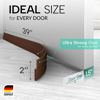 Picture of Vellure® Door Draft stoppers for Bottom of Door - New Premium Door Sweep/Door Seal Strip (Save Energy - installs Quickly and Easily) Door Weather Stripping, Ideal for Keeping Out Cold (5x39 Brown)