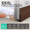 Picture of Vellure® Door Draft stoppers for Bottom of Door - New Premium Door Sweep/Door Seal Strip (Save Energy - installs Quickly and Easily) Door Weather Stripping, Ideal for Keeping Out Cold (5x39 Brown)