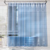 Picture of AmazerBath Premium EVA Shower Curtain Clear Blue, Luxury Shower Curtain Blue Jelly-Like Soft, Waterproof Bathroom Shower Curtain with 3 Weighted Stones and 12 Grommets, Recyclable Packaging