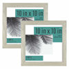 Picture of MCS Studio Gallery 10x10 Picture Frame Gray Woodgrain, Wall Hanging & Easel for Tapletop Display, Square Photo Frame for Photos, Posters & Art Prints (2-Pack)