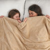 Picture of NEWCOSPLAY Super Soft Throw Blanket Brown Premium Silky Flannel Fleece Leaves Pattern Lightweight Bed Blanket All Season Use (Brown, Throw(50"x60"))