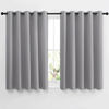 Picture of NICETOWN Bedroom Blackout Curtain & Drapes - Grommet Solid Window Treatment Thermal Insulated Noise Reducing for Bedroom/Home Office (2 Panels, W66 x L54, Silver Grey)
