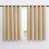 Picture of NICETOWN Bedroom Blackout Curtains and Drapes - Window Treatment Thermal Insulated Solid Grommet Blackout Draperies for Bedroom (Biscotti Beige, Set of 2, 66 by 54 Inch)